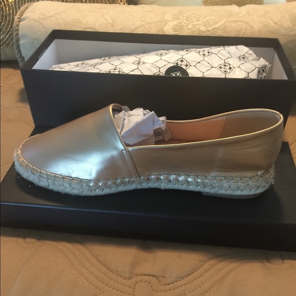 Nanette Lepore Lacie Rose Gold Espadrilles 6.5M - Picture 4 of 5
